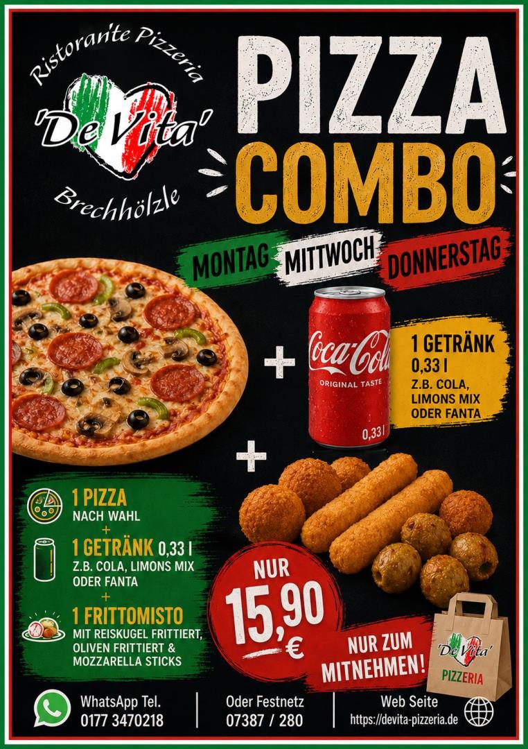Pizza Aktion 20/07/2026 bis 13/08/2026