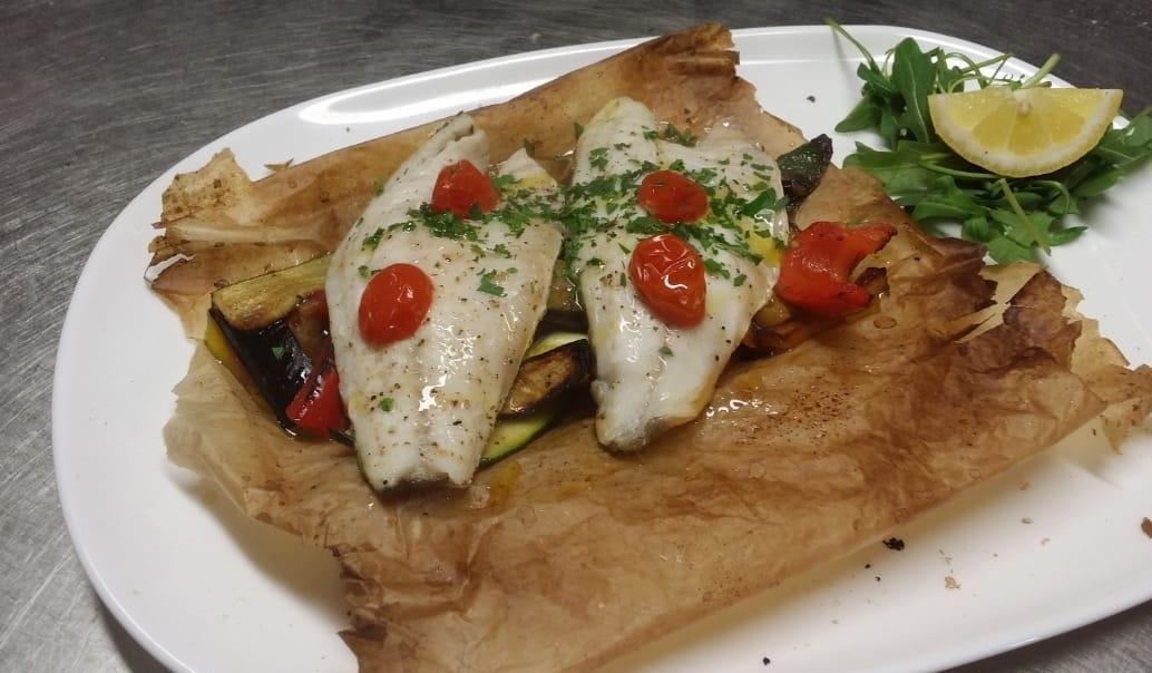Filetto di Spigola al Cartoccio 		